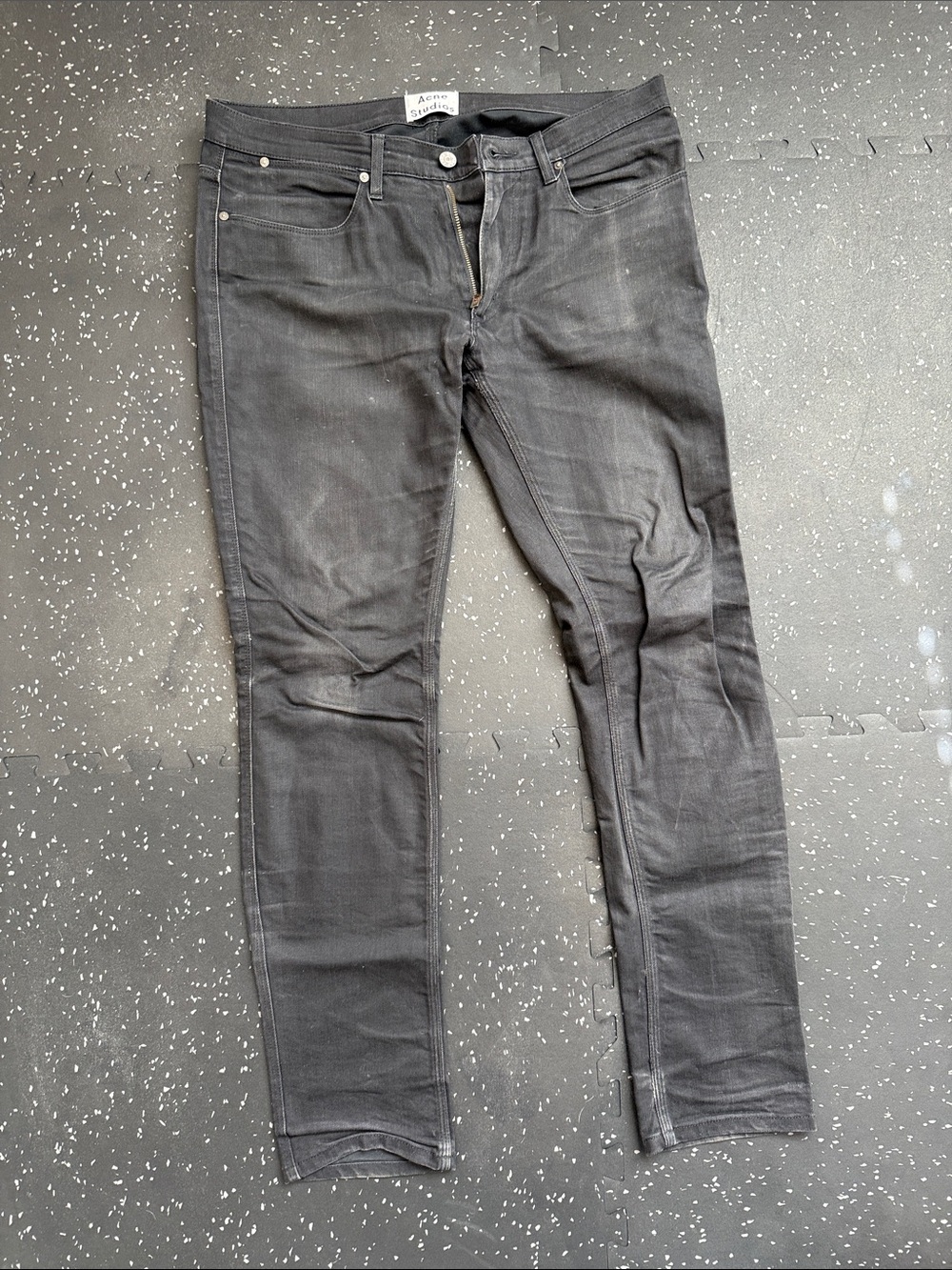 Acne studios max cash slim Fit Black Men's Jeans